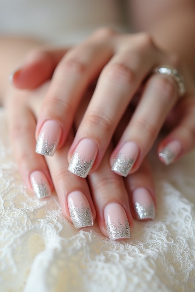 sparkling ombre nail designs
