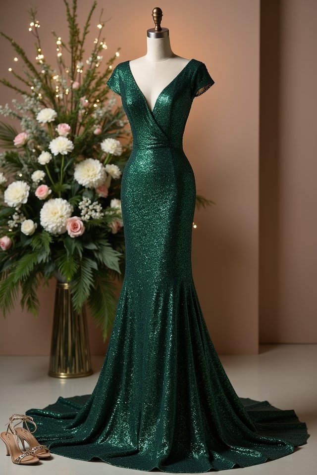 sparkling sequin wedding attire