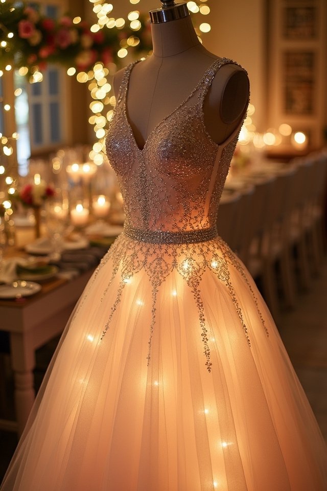 sparkling tulle cocktail dress