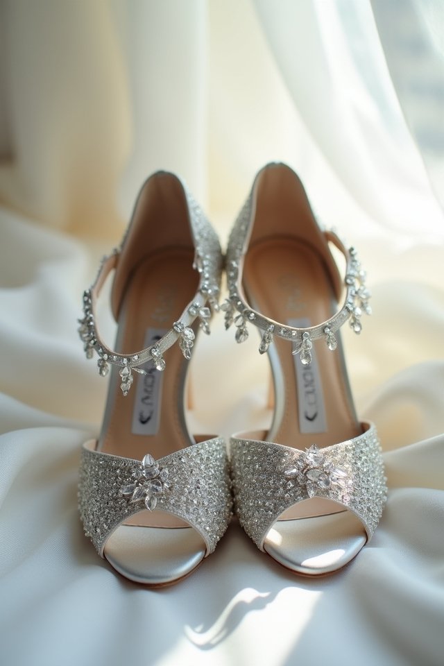 sparkling wedding shoe designs