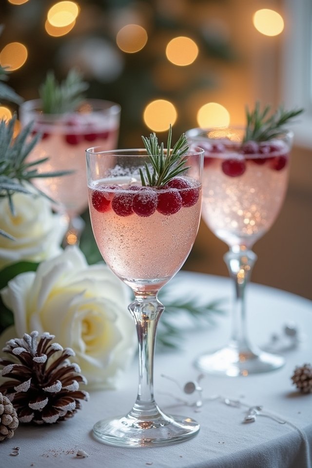 sparkling winter wedding cocktails