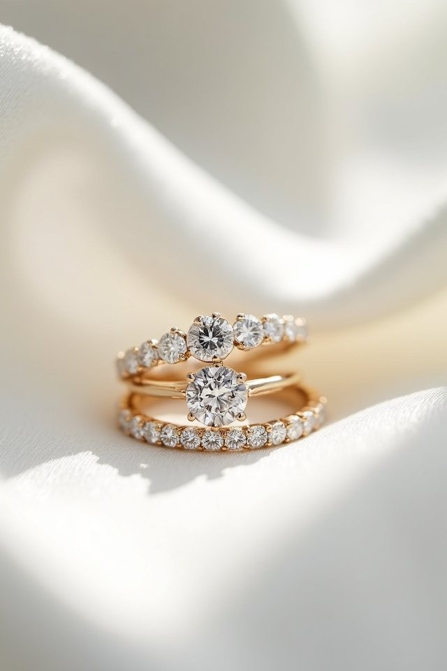 stackable diamond ring elegance