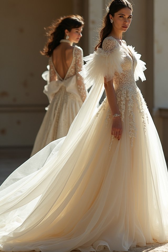 statement sleeves and necklines