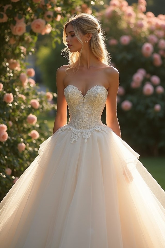 strapless corset ballgown elegance