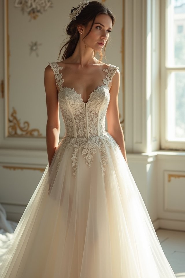 structured bodice wedding allure
