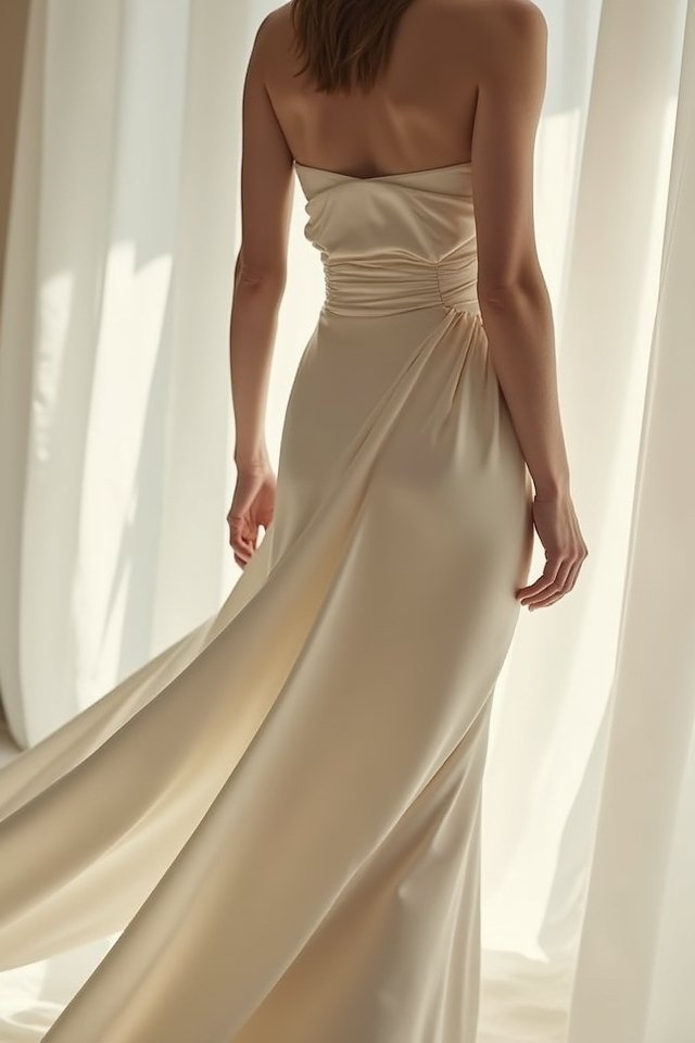 structured peplum wedding elegance