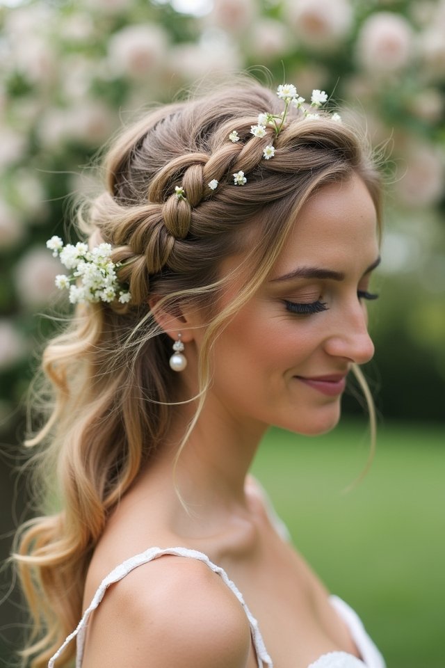 stunning braided crown hairstyle