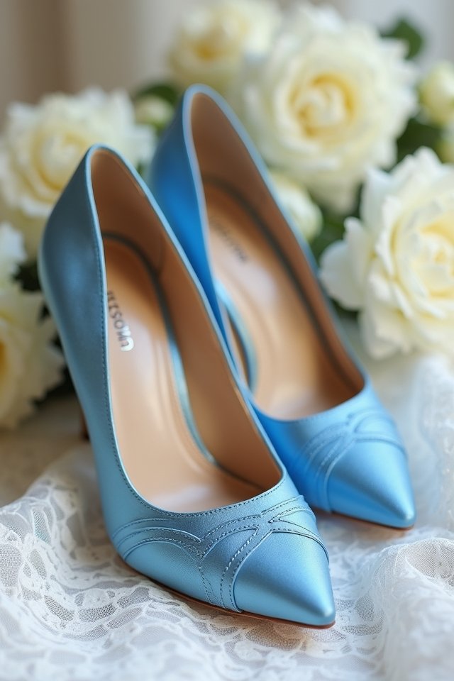 stunning classic blue pumps