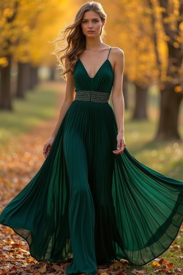 stunning dark green elegance
