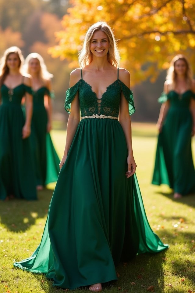 stunning deep emerald elegance