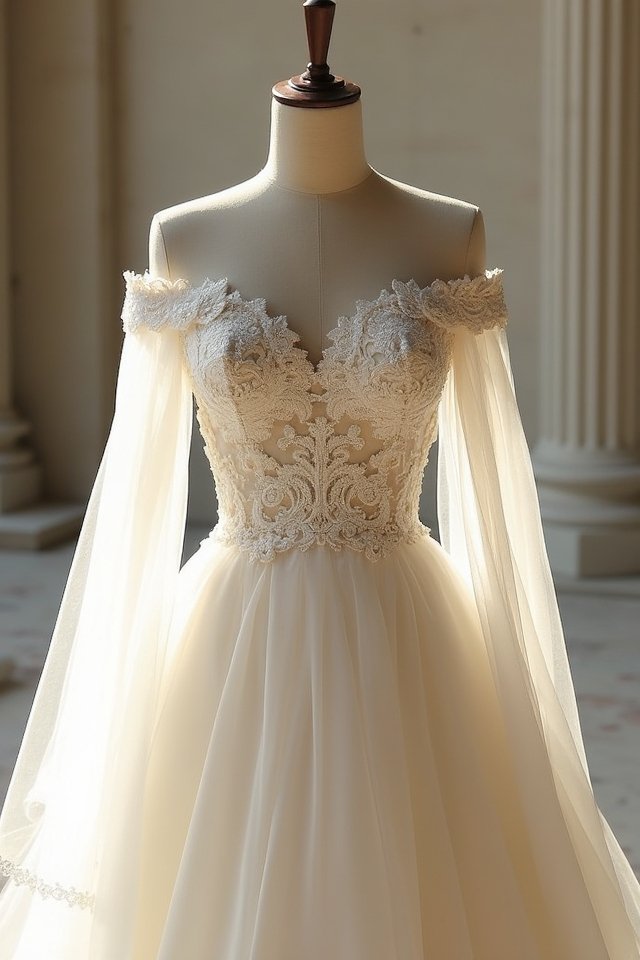 stunning elegant off shoulder gowns