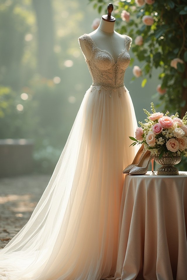 stunning gown modern groomswear