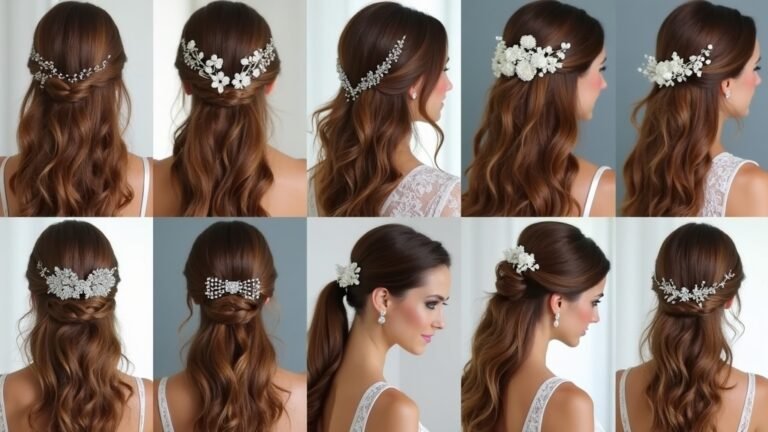 stunning long hair bridal styles