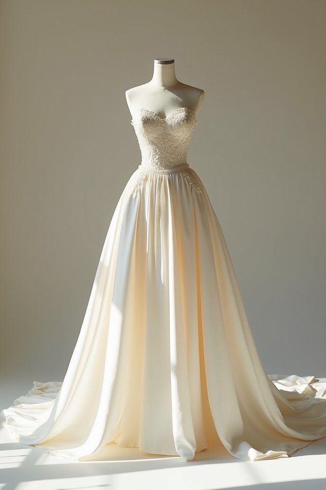 stunning minimalist ballgown elegance