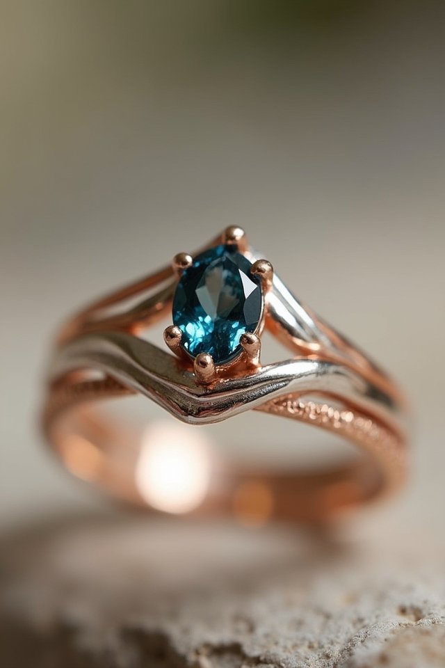 stunning mixed metal rings