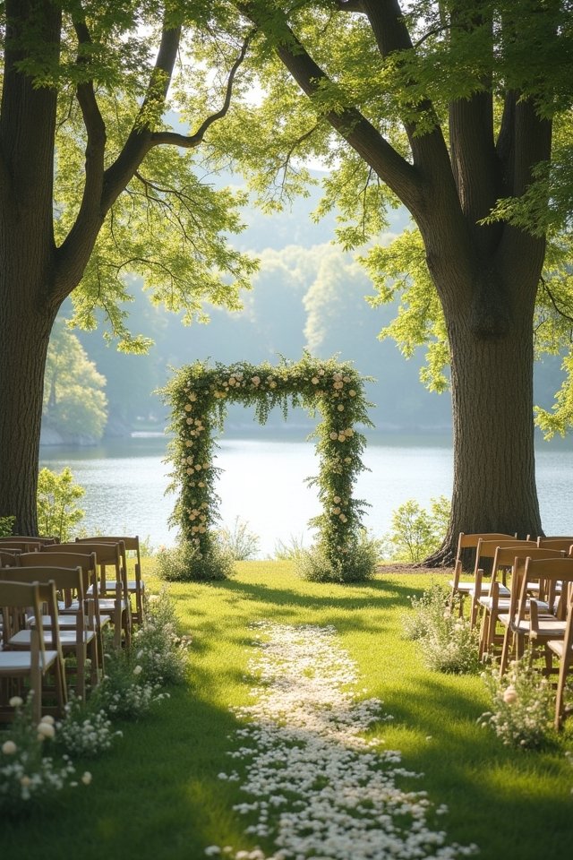 stunning natural wedding backdrop