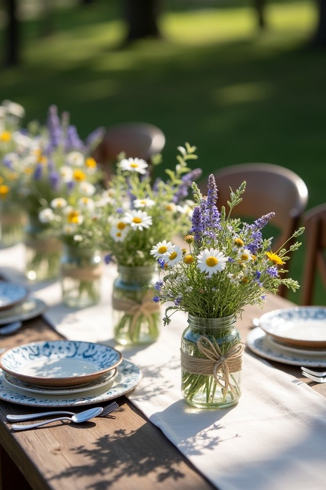 stunning wildflower wedding arrangements