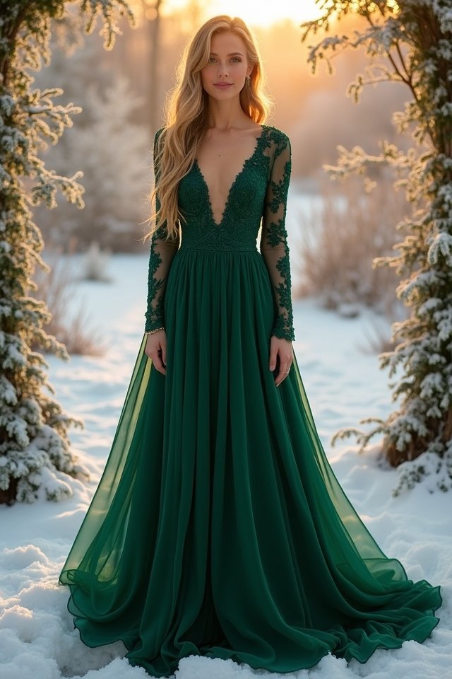 stunning winter wedding style