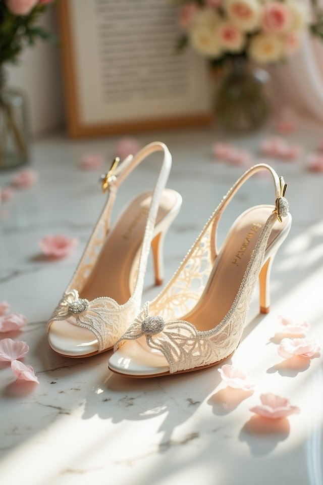 stylish and comfortable bridal footwear