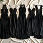 stylish black wedding attire