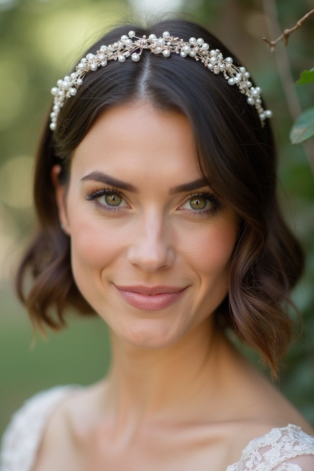 stylish bob with headband