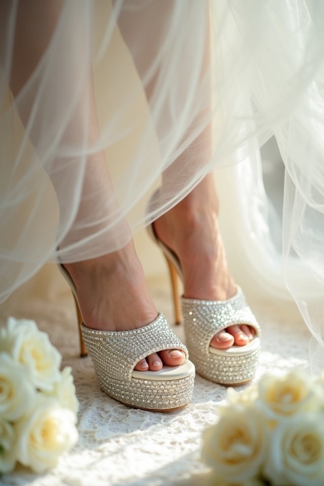 stylish comfortable wedding sandals