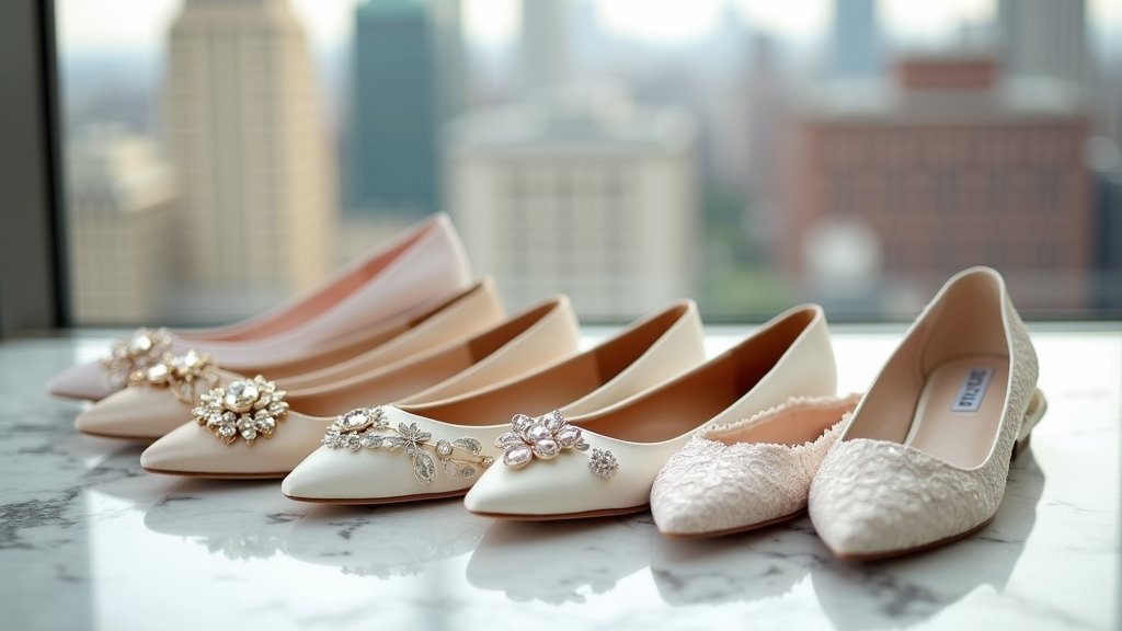 stylish flats for weddings