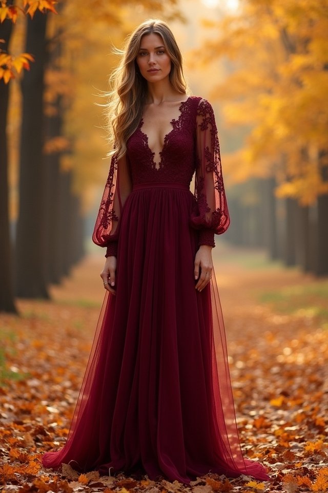 stylish long sleeve midi dress