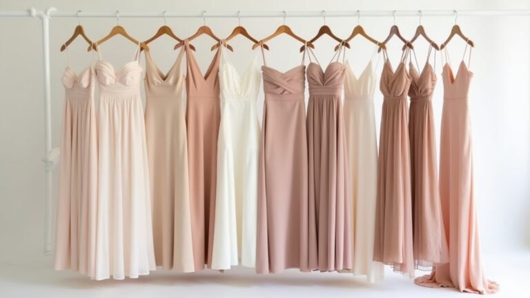 stylish minimalist wedding attire
