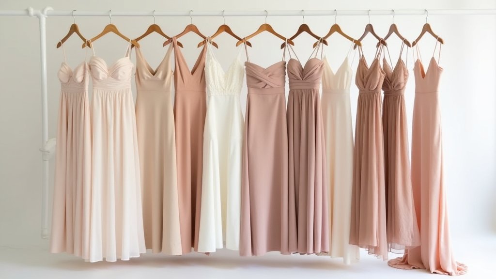 stylish minimalist wedding attire