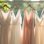 stylish minimalist wedding attire