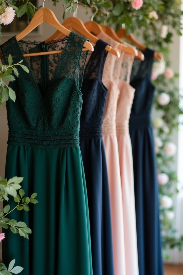 stylish silhouette wedding attire