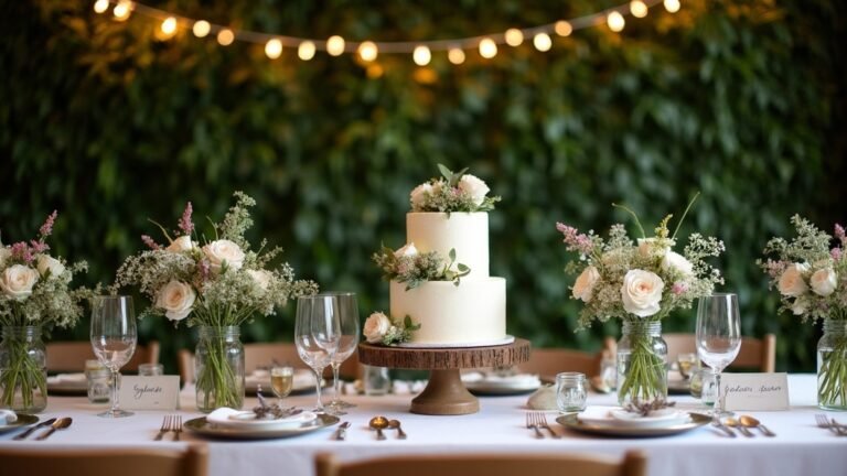 stylish small wedding decor