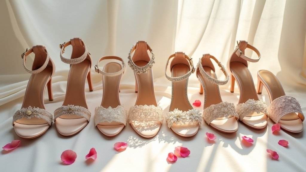 stylish wedding flat sandals