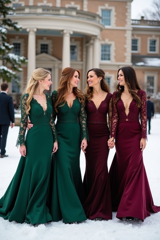 stylish winter wedding attire