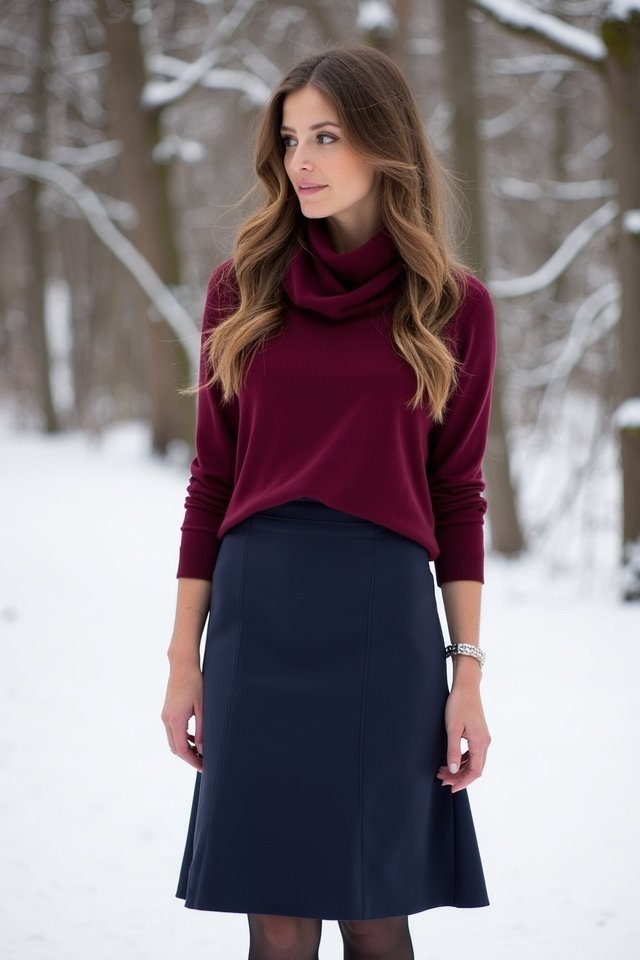 stylish winter wedding outfit