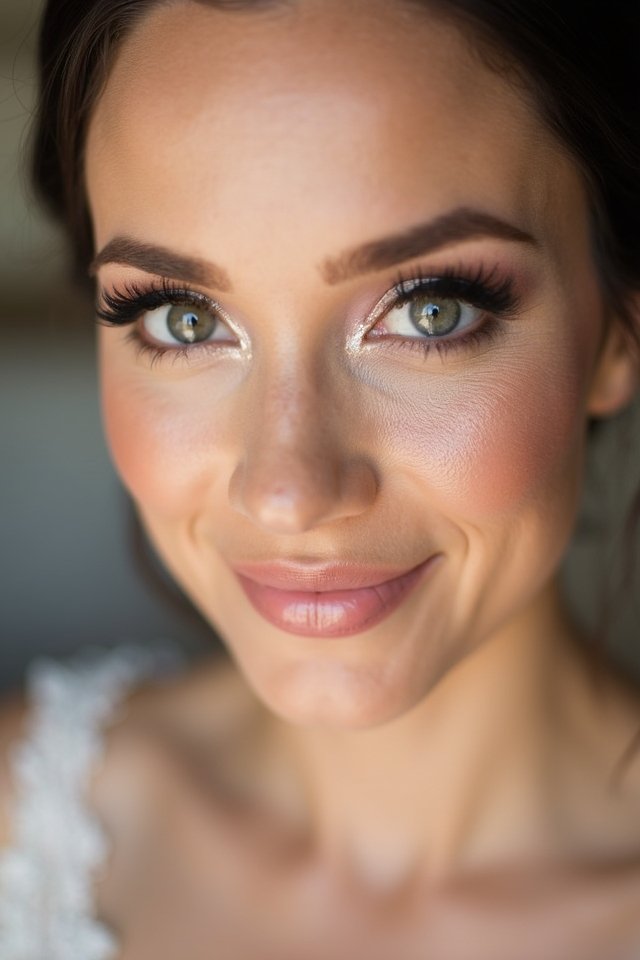 subtle bridal shimmer techniques