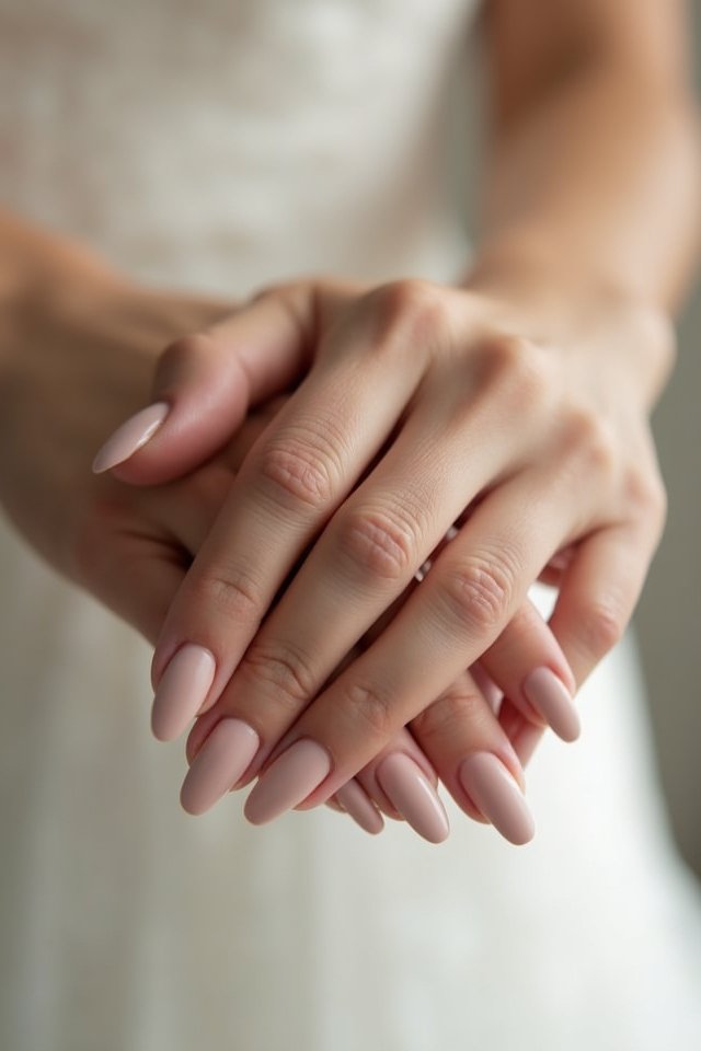 subtle matte nail elegance