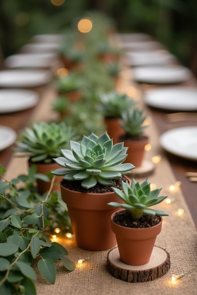 succulent centerpiece wedding arrangements