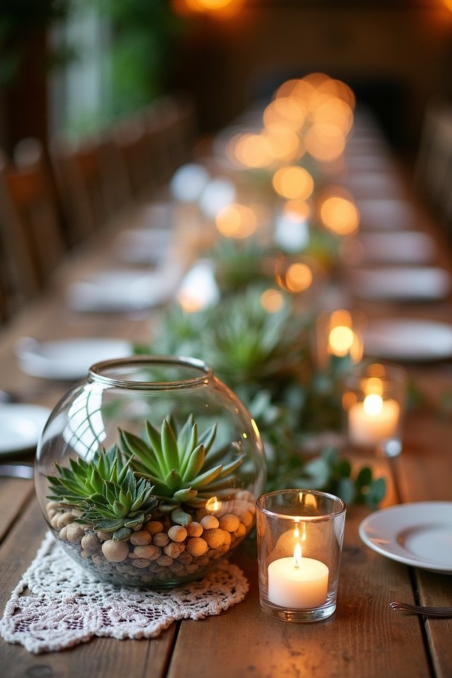 succulent terrariums for weddings