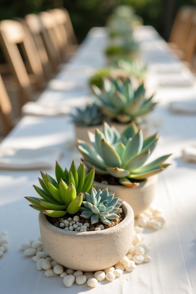 succulents for wedding centerpieces