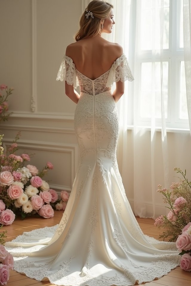 sultry off the shoulder elegance