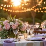 summer evening wedding colors
