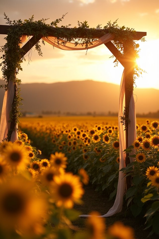 sunflower wedding magic awaits