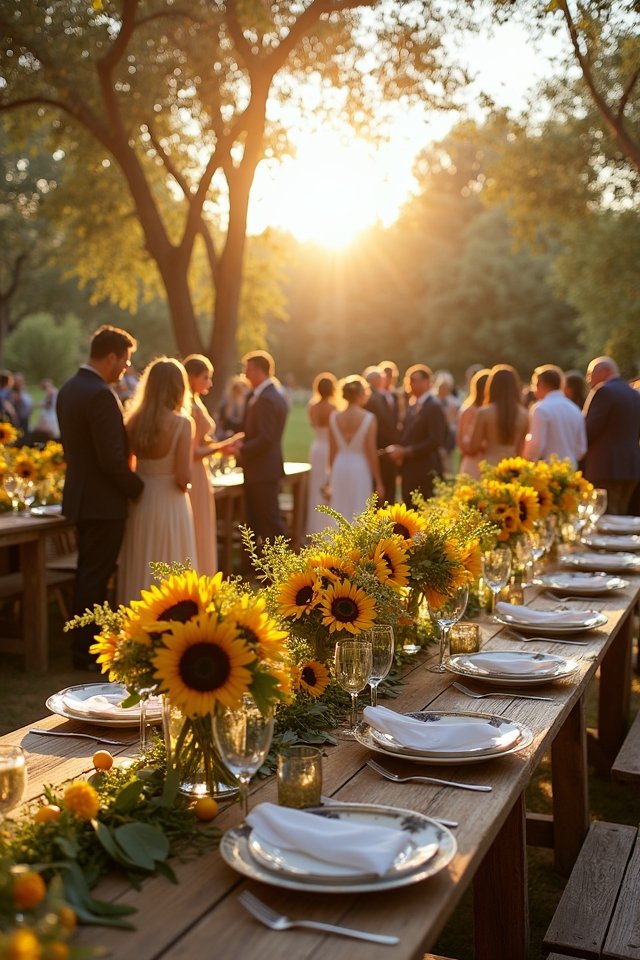sunflower yellow and olive