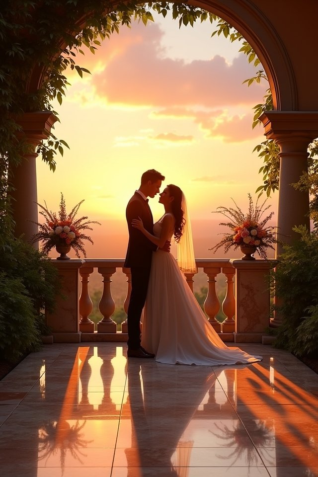 sunset wedding photo opportunities