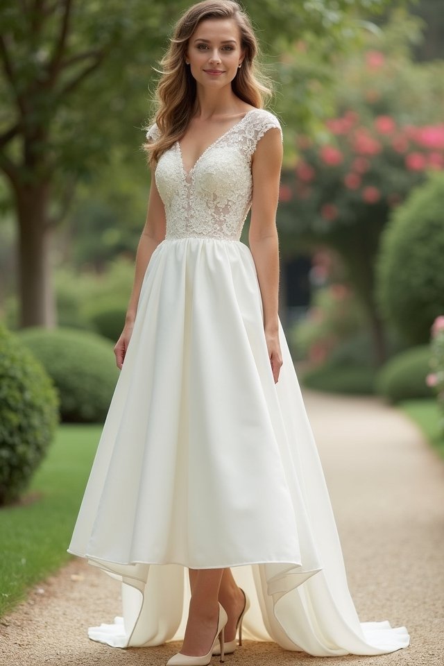 tea length wedding dress styles