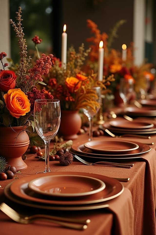 terracotta and gold elegance