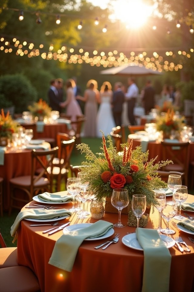 terracotta and sage celebration