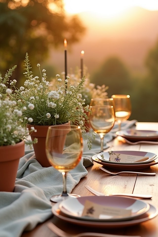 terracotta wedding decor ideas